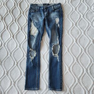 Premiere Rue 21 Low Rise Distressed Skinny Jeans Size 0